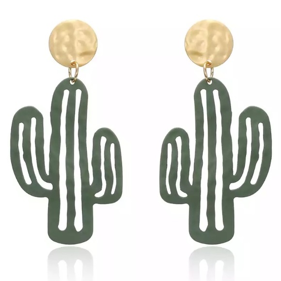 FREE when bundled!🌵Cactus Drop Earrings!🌞 - Picture 2 of 7
